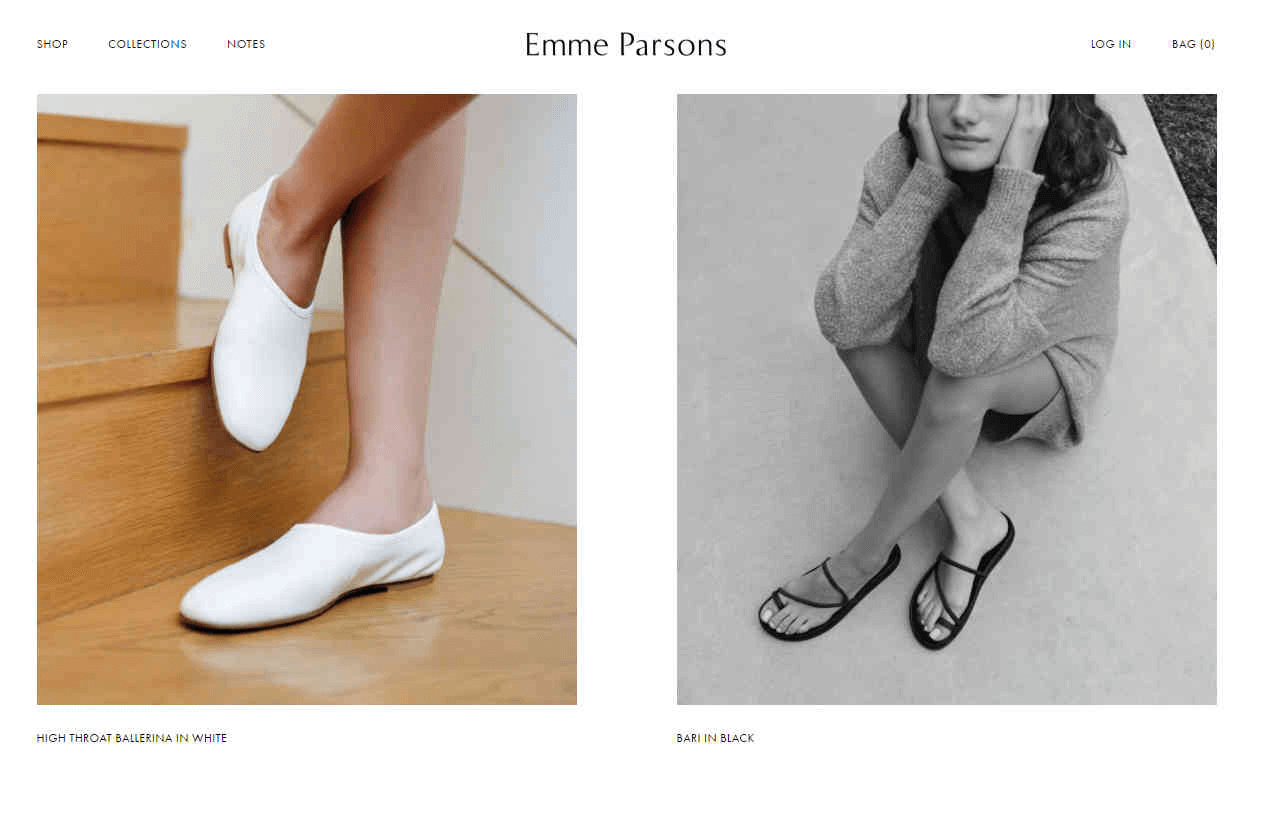 Emme Parsons官网-极简主义的鞋子品牌